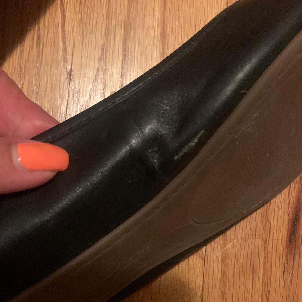 Lucky Brand Black Leather Flats - Picture 5 of 6